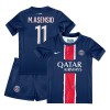 Virallinen Fanipaita + Shortsit Paris Saint-Germain Marco Asensio 11 Kotipelipaita 2024-25 - Lasten